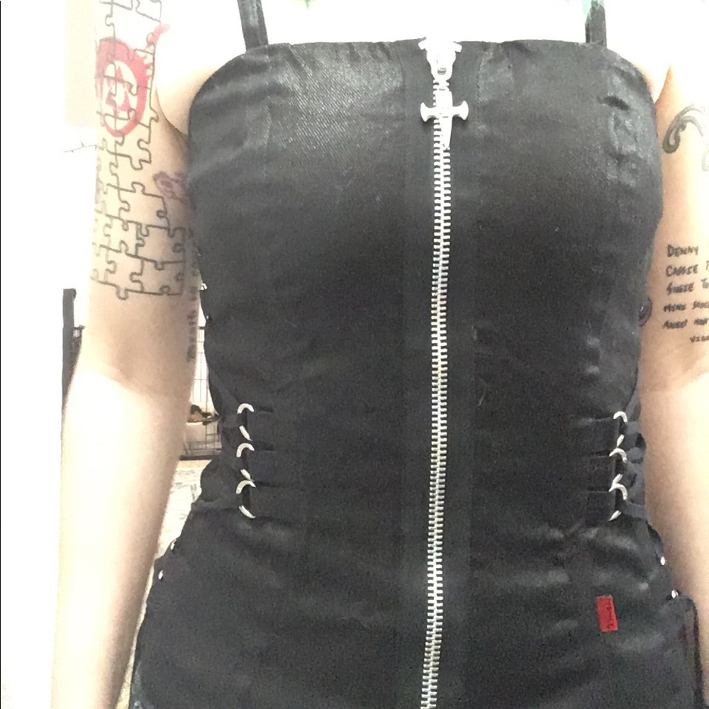 Tripp nyc corset style goth top